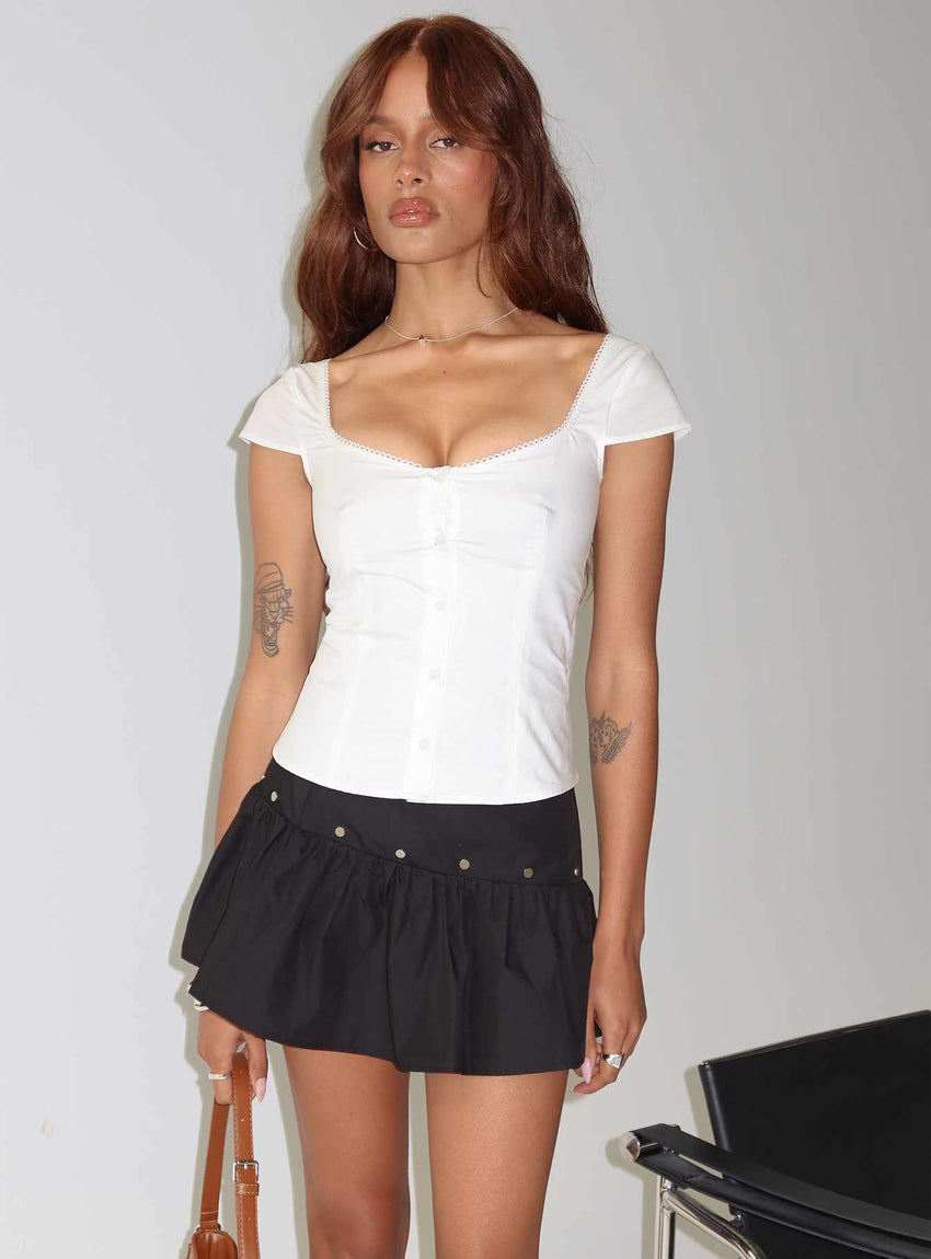 Curtain Call Mini Skirt Black