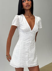 Loveliness Romper White Anglaise