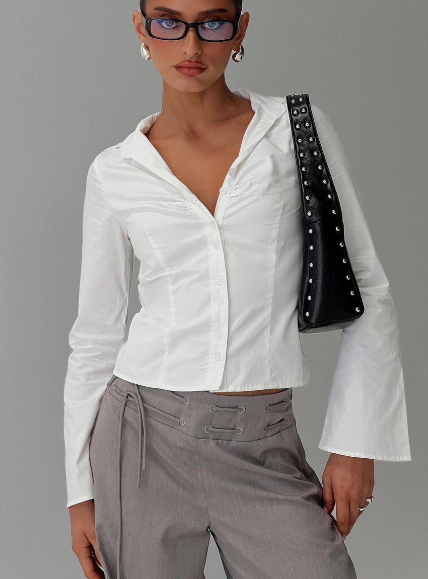 Arianwyn Long Sleeve Shirt White