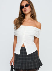 Azusa Off The Shoulder Top White