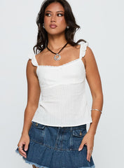 Madaleine Top White