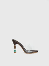 Garnet Beaded Heels Multi