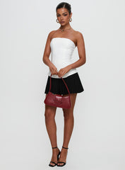 Obsessed Strapless Mini Dress White