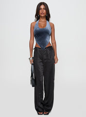 Seleneah Halter Top Slate