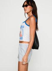 Pomodori Italia Graphic Tank White