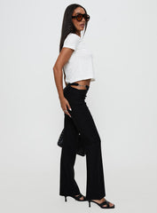 Eyes On You Flare Pants Black