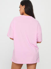 Lemon Drop Oversized Top Pink