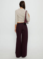 Supercut Low Rise Baggy Pleat Jeans Currant