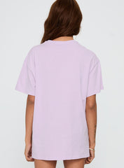 Malibu Sunset Oversized Graphic Tee Purple