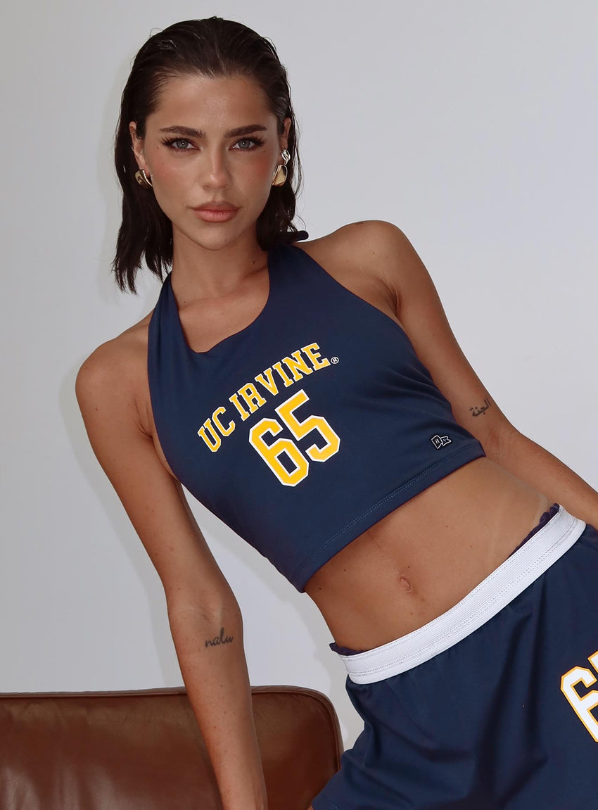 UC Irvine Tailgate Halter Top Blue