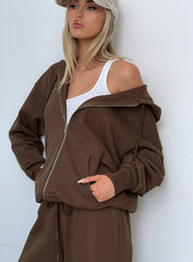 All Day Oversized Hoodie Chocolate