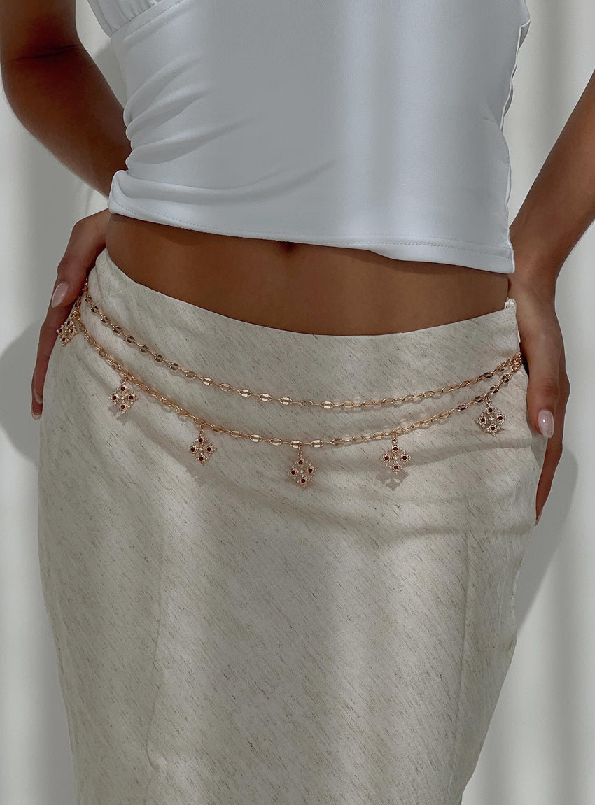 Stars Aligned Chain Belt Gold