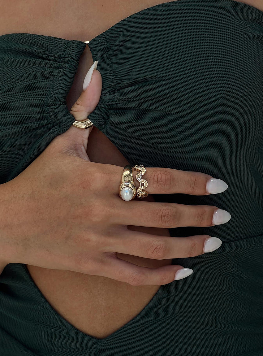 The Escape Ring Pack Gold