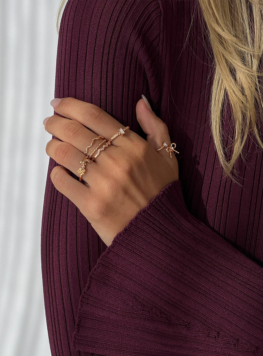Symmetry Ring Pack Gold