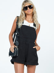 Kacey Short Overalls Black