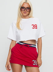 Boston University Track Top White