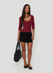 Selley Low Rise Mini Skirt Black