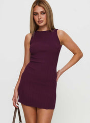 Mayok Mini Dress Plum