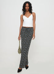 Emily Maxi Skirt Blue / Black Floral