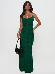 Ginette Maxi Dress Forest Green