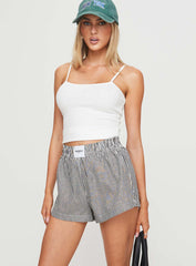 Sincar Boxer Shorts Black / White Stripe