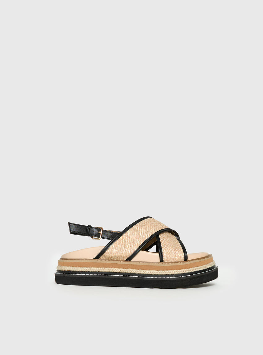 Odi Sandals Tan / Black
