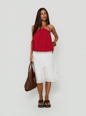 Moonlit Top Red