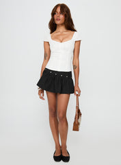 Transcendence Button Up Top White