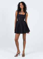 Lorinda Mini Dress Black