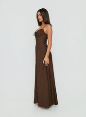 Members Only Maxi Dress Brown