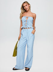 Sudden Sorcery Strapless Set Blue