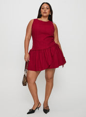 Cosie Mini Dress Red Curve