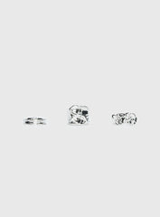 Two Young Hearts Ring Pack Silver