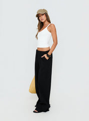 Lunea Concealed Waistband Pants Black