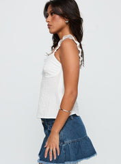 Madaleine Top White