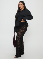 Peru Lace Pants Black Curve