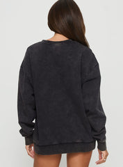 Hand Picked Graphic Jumper Black